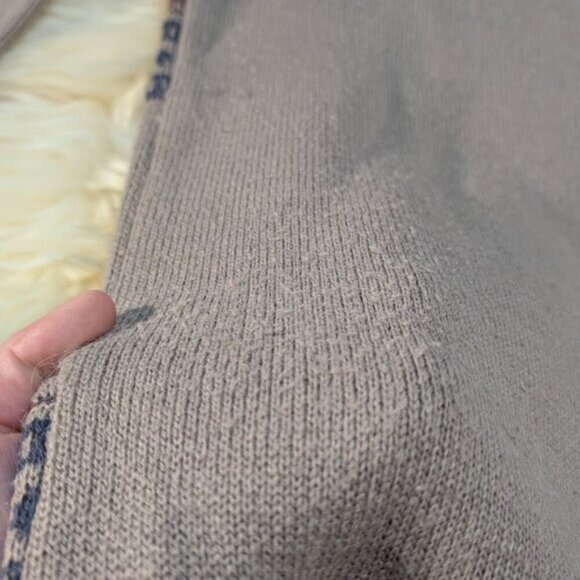 Vintage Gelifan V Neck Geometric Pattern Sweater Men Size XL - Picture 5 of 9